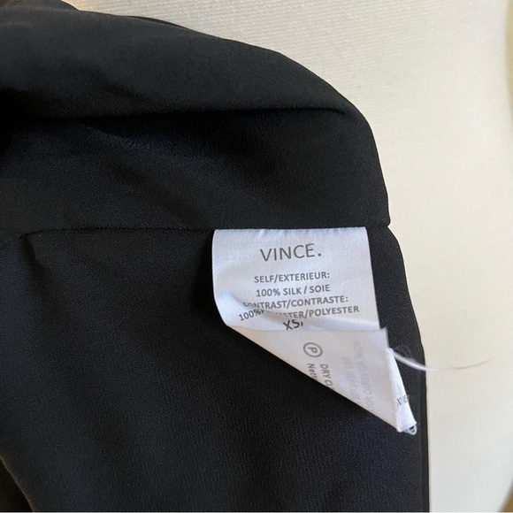 Vince Macadamia Black Basketweave Print Sleeveless Silk Maxi Dress Size XS - Picture 5 of 7